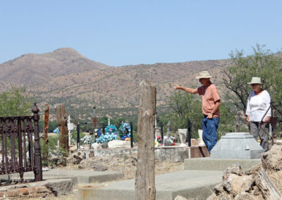 Exploring a cemetery in Sonora, Mexico