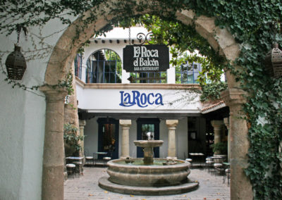 Courtyard of La Roca el Balcon in Nogales
