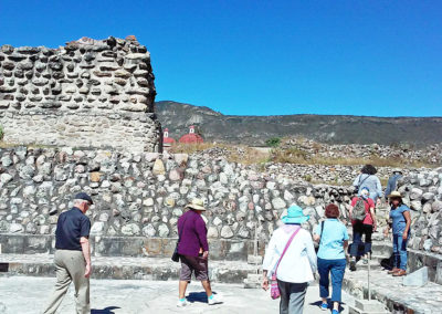 Exploring the ruins at Mitla, Oaxaca, Mexico